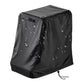 Black waterproof folding chair cover with water droplets on fabric