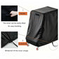 Black chair cover with handle, drawstring, and wheeled base