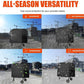 All-season cement mixer cover with water-spray protection, dark gray, fitted design