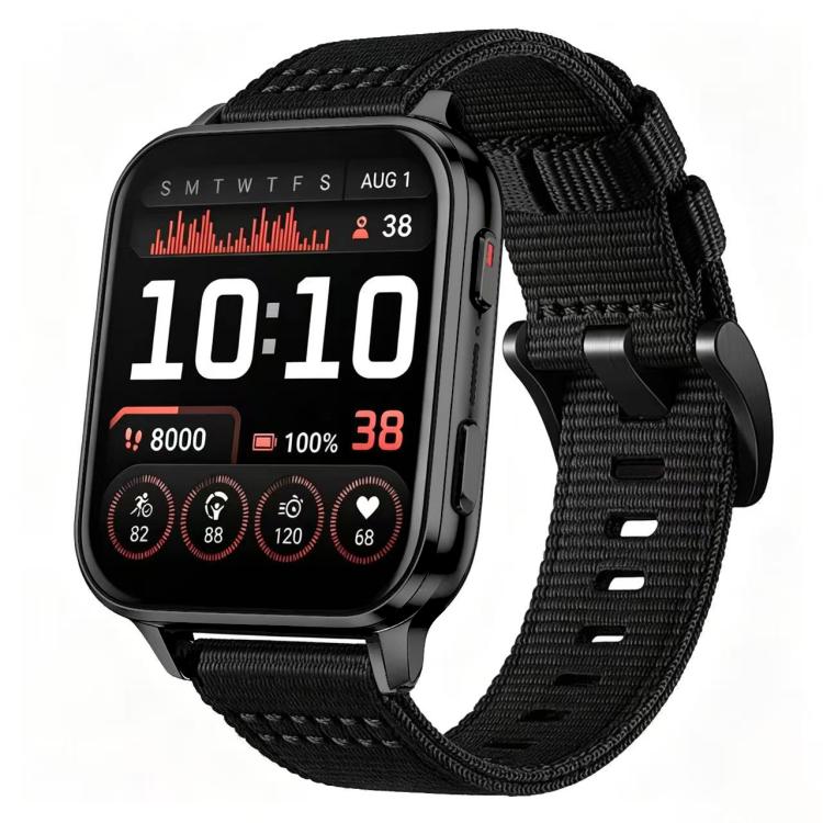 Canvas Nylon Pin Buckle Watch Band, For Garmin Venu X1