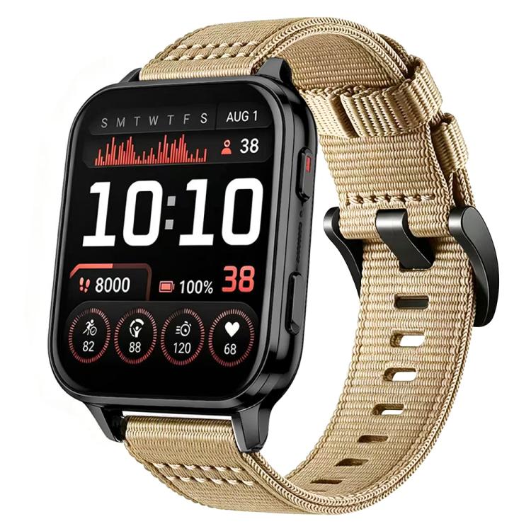 Canvas Nylon Pin Buckle Watch Band, For Garmin Venu X1