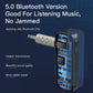 Mini wireless Bluetooth AUX adapter with 3.5mm plug and side port openings, black