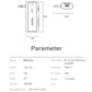 Bluetooth to AUX receiver/transmitter diagram with dimensions and key specifications