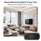 Black mini remote monitoring camera with dual-lens face
