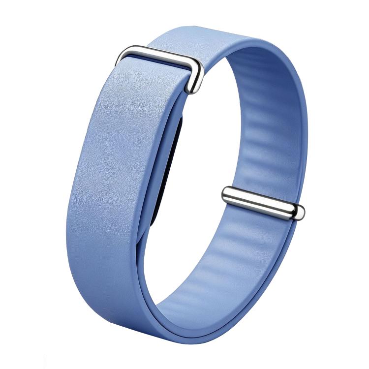 Solid Color PU Leather Loop Watch Band, For Google Fitbit Air