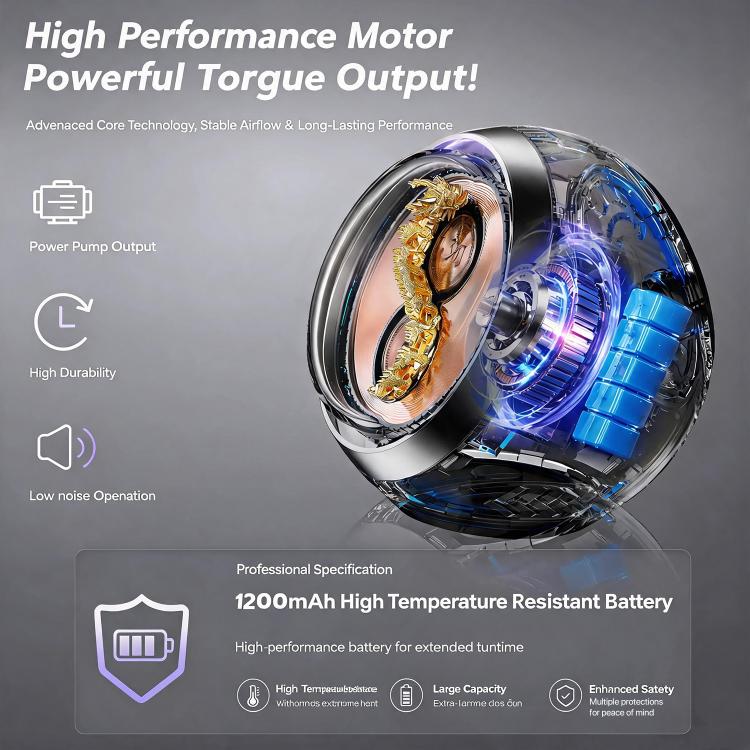Car aromatherapy ornament side view, blue-lit chamber with gold dragon centerpiece, black body