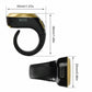 Black smart counter ring with gold top and side USB charging port