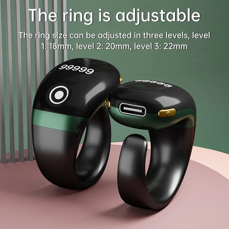 S7 Pro Adjustable Size Touch Smart Bluetooth Prayer Ring Counter, S7 Pro (Black), S7 Pro (Green), S7 Pro (Rose Gold)