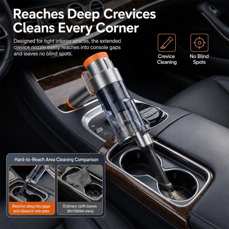 SUITU ST-153A Plus Handheld Blow Suction Combo Car Vacuum Cleaner with Inflation Function, ST-153A Plus