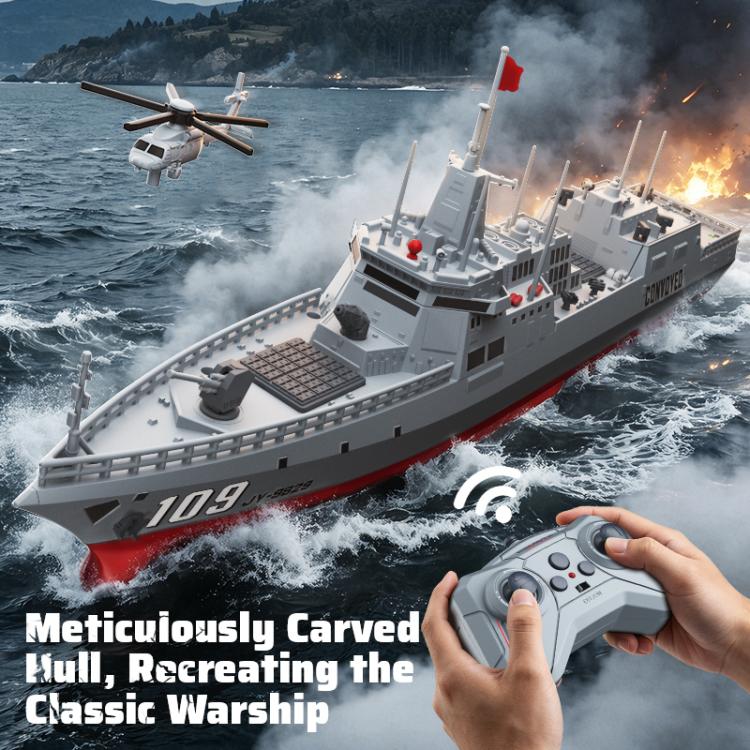 JJR/C S28 2.4GHz RC Destroyer Model Supports Water Spray