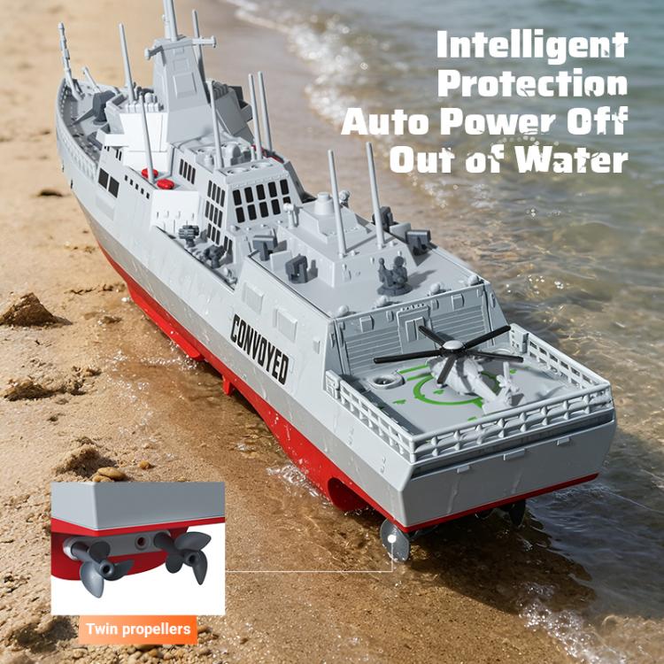 JJR/C S28 2.4GHz RC Destroyer Model Supports Water Spray