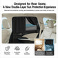 Black rear seat car window privacy curtains with mesh insert for sun protection