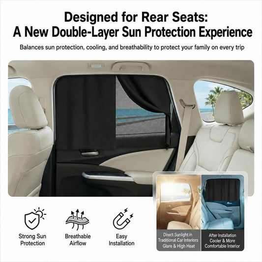 SUITU ST-2420 Universal Car Privacy Curtain Window Shade Blackout Hheat-insulating Sunshade, ST-2420