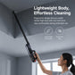 Lightweight cordless vacuum with ergonomic grip and long wand, black handheld