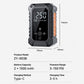 Portable electric tire inflator pump with digital screen, rugged black body