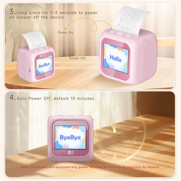 B6 AI Intelligent Kids Printer with 2.8-inch Screen