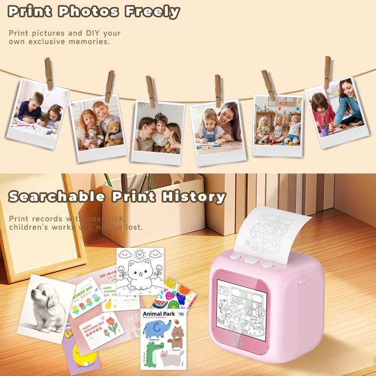 B6 AI Intelligent Kids Printer with 2.8-inch Screen