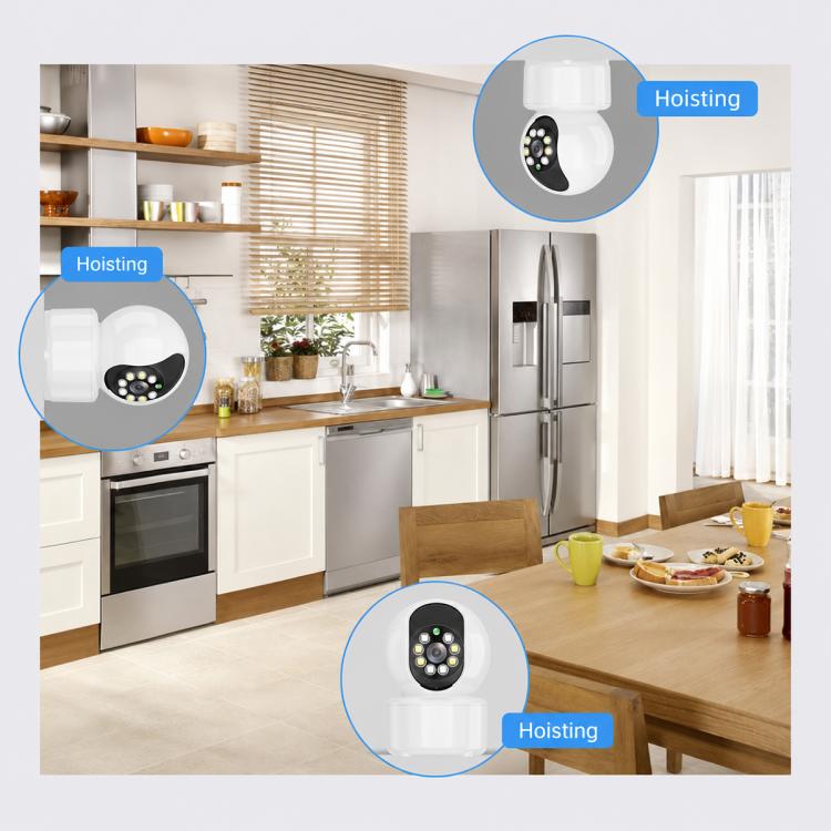 K12 Wireless WIFI Home Security Camera, Supports HD Night Vision and Two-Way Audio, K12