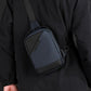 WEIXIER men crossbody bag in blue, worn crossbody with adjustable strap