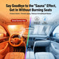 Car windshield sunshade with iridescent reflective film covering the front glass