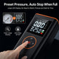 Handheld tire inflator pump with large LED digits display and power dial
