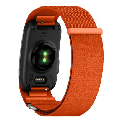 For Garmin CIRQA Smart Band xDfind Woven Nylon Hook and Loop Fastener Watch Band, S-M Wrist Circumference 120-200mm, L-XL Wrist Circumference 145-240mm