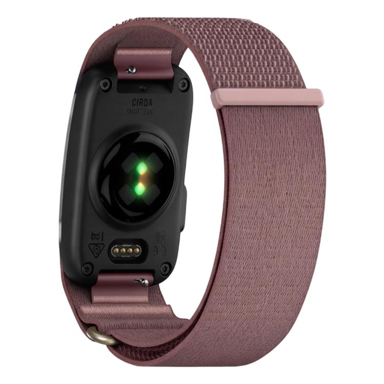 For Garmin CIRQA Smart Band xDfind Woven Nylon Hook and Loop Fastener Watch Band, S-M Wrist Circumference 120-200mm, L-XL Wrist Circumference 145-240mm