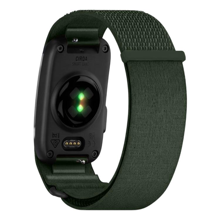 For Garmin CIRQA Smart Band xDfind Woven Nylon Hook and Loop Fastener Watch Band, S-M Wrist Circumference 120-200mm, L-XL Wrist Circumference 145-240mm