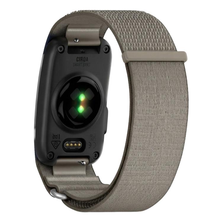 For Garmin CIRQA Smart Band xDfind Woven Nylon Hook and Loop Fastener Watch Band, S-M Wrist Circumference 120-200mm, L-XL Wrist Circumference 145-240mm