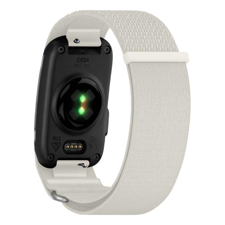 For Garmin CIRQA Smart Band xDfind Woven Nylon Hook and Loop Fastener Watch Band, S-M Wrist Circumference 120-200mm, L-XL Wrist Circumference 145-240mm