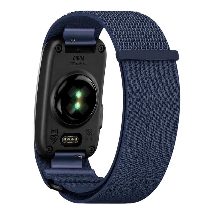 For Garmin CIRQA Smart Band xDfind Woven Nylon Hook and Loop Fastener Watch Band, S-M Wrist Circumference 120-200mm, L-XL Wrist Circumference 145-240mm