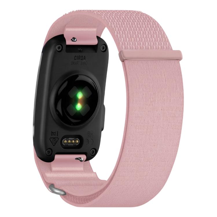 For Garmin CIRQA Smart Band xDfind Woven Nylon Hook and Loop Fastener Watch Band, S-M Wrist Circumference 120-200mm, L-XL Wrist Circumference 145-240mm