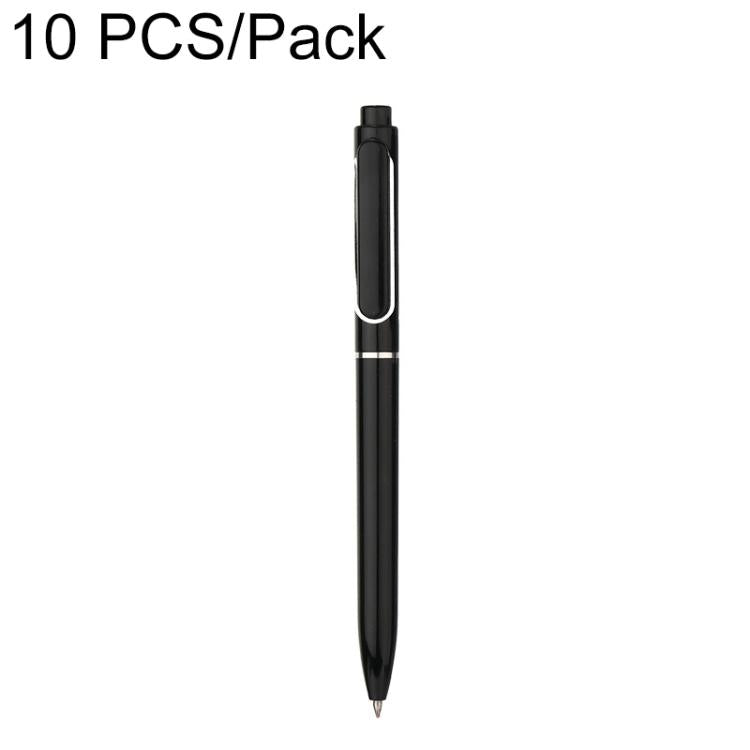 Black retractable gel pen, 0.5mm bullet tip