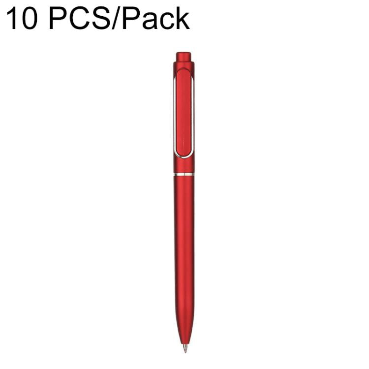 Red retractable gel pen, 0.5mm bullet tip