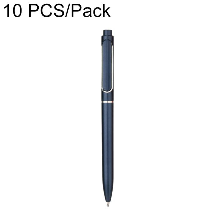 Navy retractable gel pen, 0.5mm bullet tip