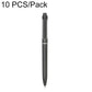 Retractable gel pen refill with bullet tip, black barrel