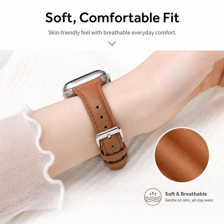 xDfind Slim Waist Vegan Leather Watch Band, For Xiaomi Band 10 Pro / Redmi Watch 6 / 5