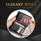 RECHRSLM PU Leather Passport Document Storage Card Bag