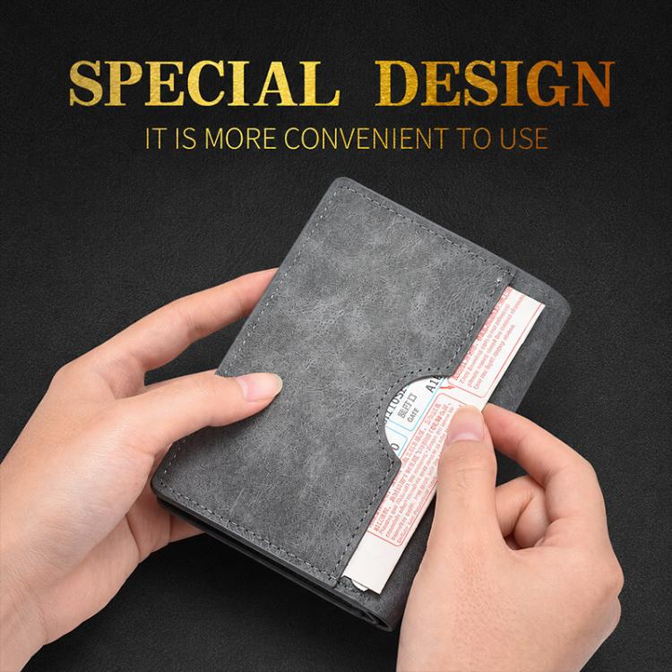 RECHRSLM PU Leather Passport Document Storage Card Bag