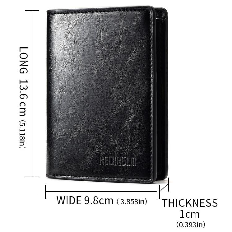 RECHRSLM PU Leather Passport Document Storage Card Bag
