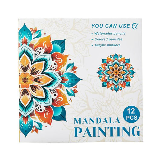 DIY Doodle & Stress-Relief Painting Coloring Book for Kids 12-Page