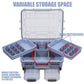 Large Portable Handheld Lure Fishing Tackle Box Waterproof Dual-Layer Multi Grids Container