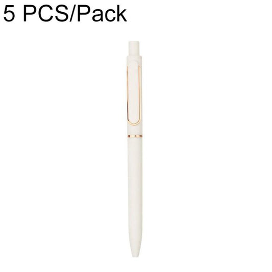 5 PCS/Pack Morandi Retractable 0.5mm Bullet Tip Signature Gel Pen, Mint Green, Premium Grey, Creamy White, Sky Blue, Taro Purple, Almond Tea, Almond Tea with Silver Clip, Sakura Pink, Mint Green Color-Block, Premium  Grey Color-Block, Sky Blue Color-Bl...
