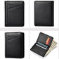 Ultra-thin Multi-card Slot Oil Waxed Leather Short Wallet