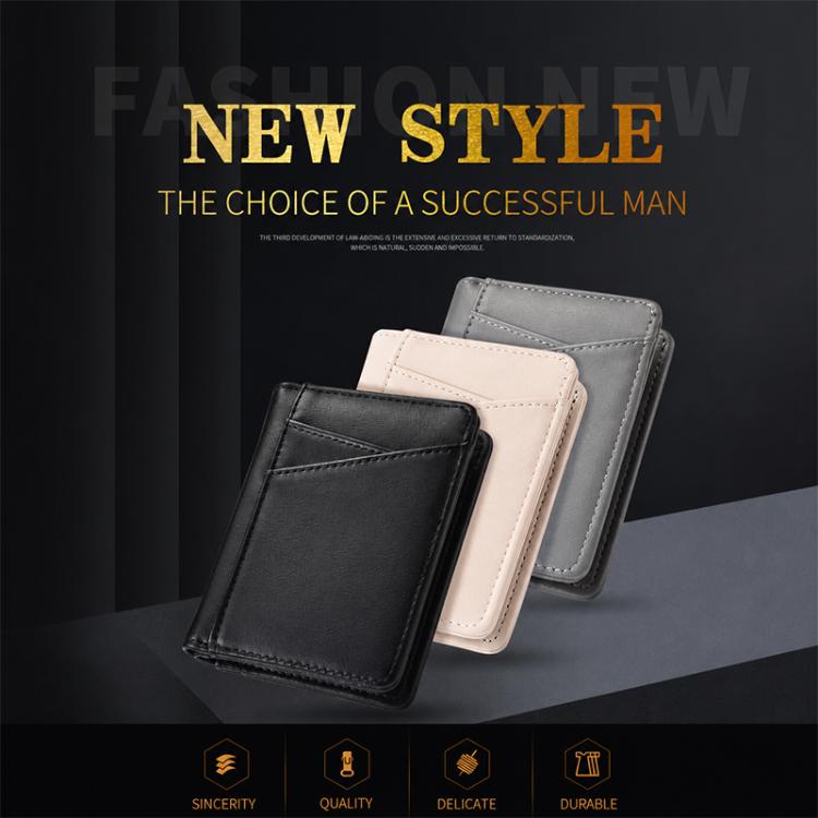 Ultra-thin Multi-card Slot Oil Waxed Leather Short Wallet