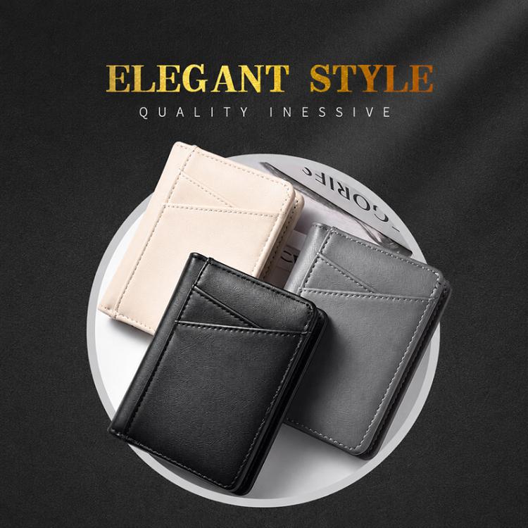 Ultra-thin Multi-card Slot Oil Waxed Leather Short Wallet