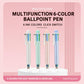 5 PCS/Pack 1.0mm Bullet Tip Six-colors Retractable Ballpoint Pen