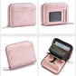 RECHRSLM Large Capacity Multi-card Short Zipper Coin Card Bag