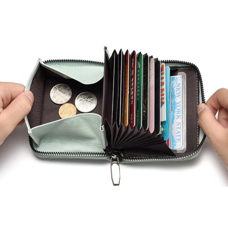 RECHRSLM Large Capacity Multi-card Short Zipper Coin Card Bag