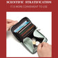 RECHRSLM Large Capacity Multi-card Short Zipper Coin Card Bag